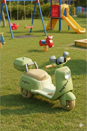 Motorsiklet 3Tekerli Akülü Motor Müzik Çalarlı Uzaktan Kumandalı 50kilo Kapasite 1-7 Yaş  Wespina