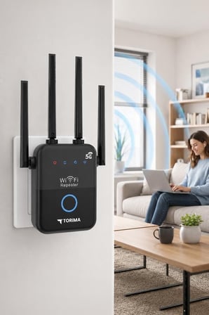 Özel Üretim Wifi Router Çift Bant 1600Mbps 4 Anten AC35Q Siyah Çalışma Trafik Kablosuz