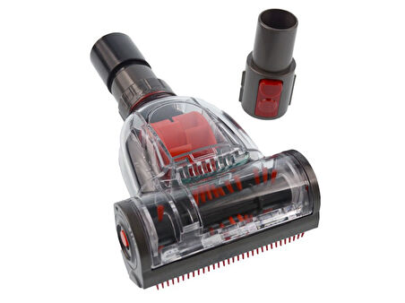 srfn ticaret Arçelik Uyumlu S 7534A Süpürge Mini Turbo Emici Başlık - Kırmızı