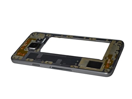 Samsung A310 Kasa Samsung Galaxy A3 2016 Siyah Renk Orta Kasa Çıtalı on off Ses tuş bordu buzzer hoparlör Kamera Lens