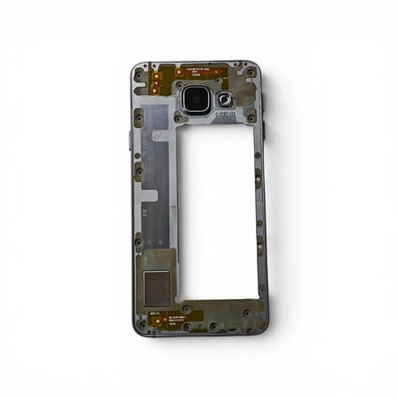 Samsung A310 Kasa Samsung Galaxy A3 2016 Siyah Renk Orta Kasa Çıtalı on off Ses tuş bordu buzzer hoparlör Kamera Lens
