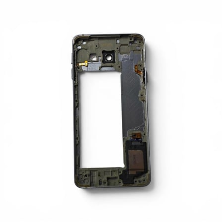 Samsung A310 Kasa Samsung Galaxy A3 2016 Siyah Renk Orta Kasa Çıtalı on off Ses tuş bordu buzzer hoparlör Kamera Lens