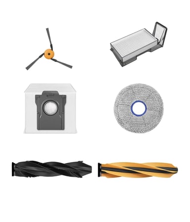 Dreame X60 Ultra Complete Uyumlu Ana Fırça Toz Torbası Mop Bez Yan Fırça Hepa Filtre-5 Adet