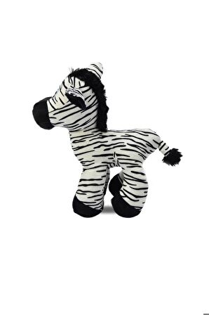 Peluş Oyuncak Sevimli Zebra-zürafa-eşşek 30 Cm 3 Adet