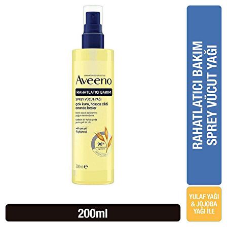 Aveeno Skin Relief Cilt Rahatlatıcı Vücut Yağı Spreyi 200 ml