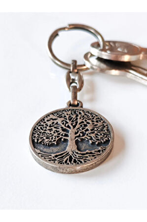 Hayat Ağacı Metal Anahtarlık