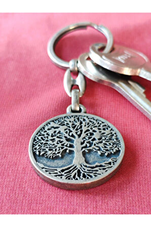 Hayat Ağacı Metal Anahtarlık
