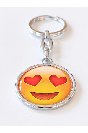 Sarı Gülen Surat Emojili Anahtarlık