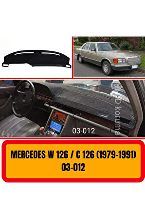 Mercedes -benz W126 /c126 1979-1991 Ön Gögüs Panel Torpido Koruma Koruyucu Kilifi Halisi Örtüsü