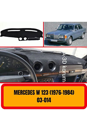 Mercedes -benz W123 1976-1984 Ön Örtüsü Göğüs Panel Torpido Koruma Koruyucu Kılıfı Halısı Yedek