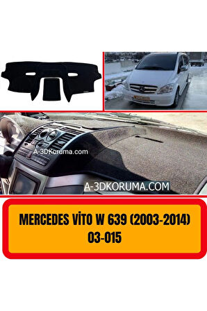 Mercedes -benz Vito W639 2003-2014 Ön Gögüs Panel Torpido Koruma Koruyucu Kilifi Halisi Örtüsü