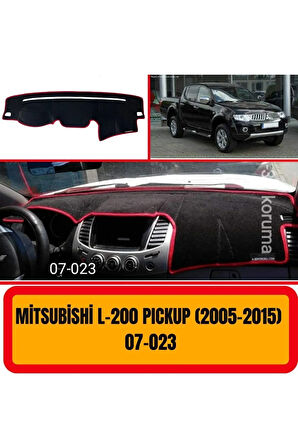 Mitsubishi L 200 Pickup 2005-2015 Ön Örtüsü Göğüs Panel Torpido Koruma Koruyucu Kılıfı Halısı