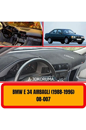 Bmw E34 Airbagli (1988-1996) Torpido Koruma Koruyucu Kilifi Halisi Örtüsü Aksesuar Yedek Parça