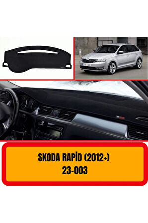 Skoda Rapid 2012 Ön Örtüsü Göğüs Panel Torpido Koruma Koruyucu Kılıfı Halısı Yedek Parça