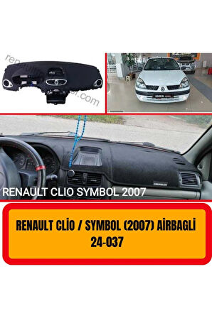 Renault Symbol Clio 2007 Airbaglı Ön Örtüsü Göğüs Panel Torpido Koruma Koruyucu Kılıfı Halısı