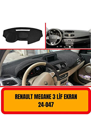 Renault Megane 3 Lif Ekran Ön Örtüsü Göğüs Panel Torpido Koruma Koruyucu Kılıfı Halısı Yedek Parça