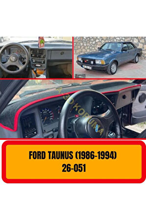 Ford Taunus ( 1986 - 1994 ) Ön Örtüsü Göğüs Panel Torpido Koruma Koruyucu Kılıfı Halısı Yedek Parça