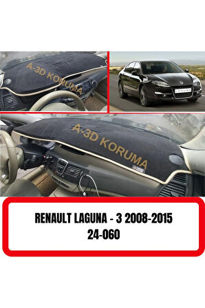 Renault Laguna 3 (2008-2015) 3d Torpido Koruma Kılıfı - Koruyucu Halı Kaplama / A3d/ 3d