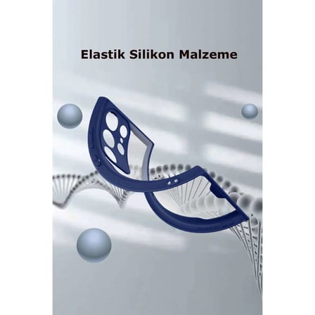 Samsung Galaxy S23 Ultra Kılıf Platin Silikon - Kırmızı