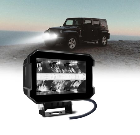 Drs Tuning Ofrooad sis lambası 11,5 x 8 x 9cm 12-80v 28w Beyaz-amber gündüz ledli adet 352