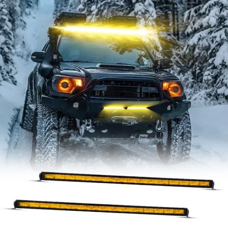 Drs Tuning Offroad sis lambası piano black iç çerçeve sarı 12-32V 97cm LASS365-1