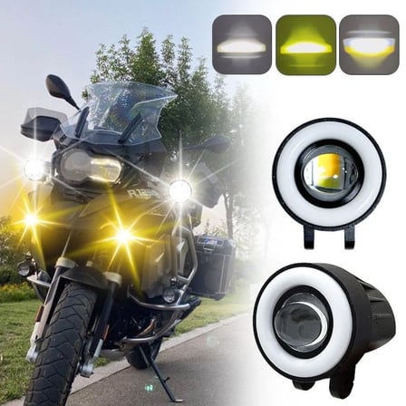Drs Tuning Offroad sis lambası sarı-beyaz 7 renk gündüz ledli dönerli set 12-60V LASS372