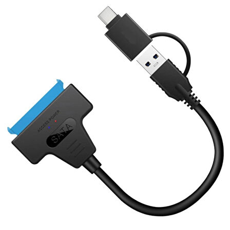 Daytona A4204 2in1 USB 3.0 Type-C To 2.5 inç Sata Hdd Ssd Çevirici Dönüştürücü