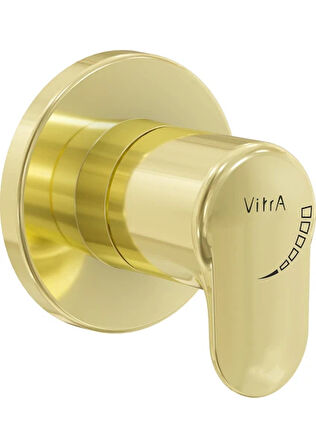 VitrA Root Round A4273074  Ankastre Stop Valf (Sıva Üstü Grubu), Soft Altın