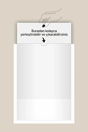 3 Adet A4 Beyaz Belge Sertifika Çerçevesi Kendinden Yapışkanlı Kolay Değiştirilebilir Föylük