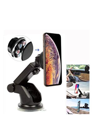 Tt15 Araç Içi Universal Cep Telefon Tutucu Uzaya Bilir Mekaznizma Vantuzlu