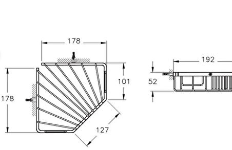 VitrA Base 100 A44157 Süngerlik Tekli Krom