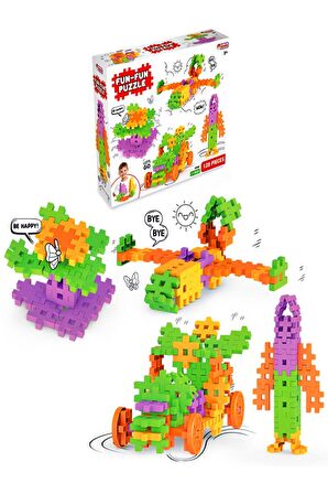 Fun Fun Puzzle Inşa Lego Yapı Bloklar 128 Parça