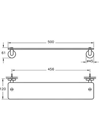 VitrA Minimax A44776 Etajer Krom