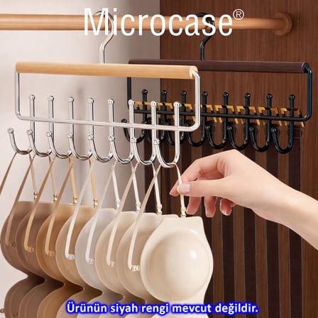 Microcase Çok Amaçlı 360 Derece Dönen Kancalı 16 Başlıklı Metal Elbise ve Şapka Askılığı 1 Adet AL5708