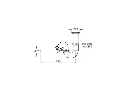 Artema Plastik lavabo sifonu seti A45110