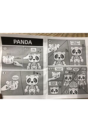 Taklitçi Panda Şarjlı Müzikli Hareketli Ses Kayıt Eden Interaktif Panda ( Lisanslı Ürün )