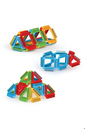 Eğitici Oyuncak Geometrik Puzzle Bloklar 64 Parça Kız Erkek Oyuncak Yapboz