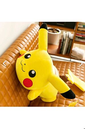 Sevimli Yumuşak Ithal Kumaş Pikachu Pòkemon Peluş Oyuncak 25 Cm