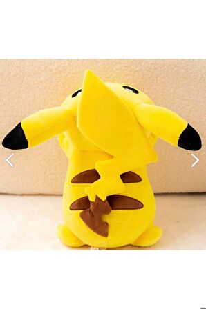 Sevimli Yumuşak Ithal Kumaş Pikachu Pòkemon Peluş Oyuncak 25 Cm