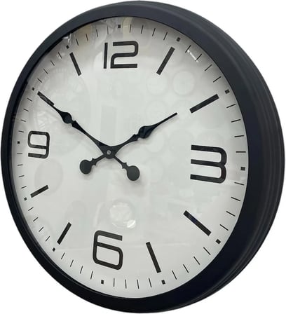 60 cm Siyah Metal Dizayn Duvar Saati iegxx