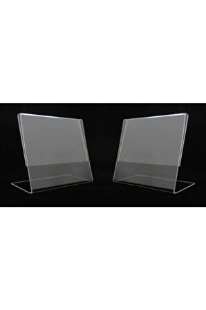 A4 21cmx30cm Masaüstü L Tipi Yatay Pleksi Föylük Broşürlük Fiyatlık