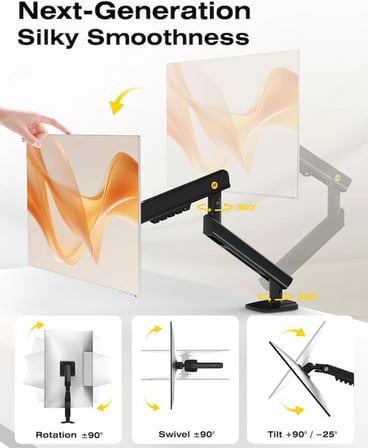 Nb Ergonomic North Bayou A5-XS 17''-32'' Tek Kol 2-9 kg Vesa Uyumlu Monitör Standı 2026-2027 Yeni Model