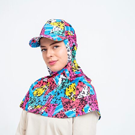 ICON-HIJAB Kepli Spor Bone Baskılı