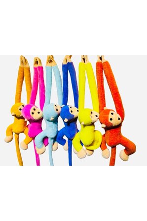Peluş 70 Cm Maymun Oyuncak , Elleri Yapışabilen 70 Cm Sevimli Maymun