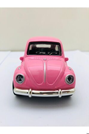 Çek Bırak Metal Beetle Vosvos Nostaljik Araba 12 Cm Koleksiyonluk Diecast Açılır Kapılı