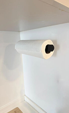 METAL SİYAH KAĞIT RULO HAVLULUK PEÇETELİK BANYO ASKISI KAĞIT HAVLU TUTUCU