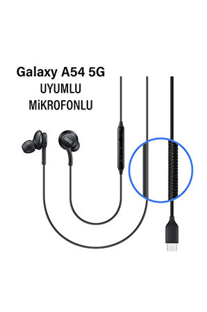 Samsung A54 Uyumlu Type C Kulaklık Samsung Galaxy A54 5G Kulaklık Mikrofonlu