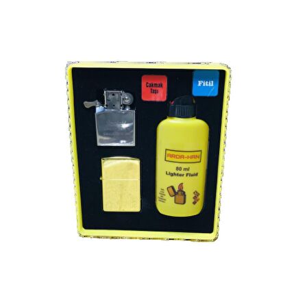 İsme Özel ÇİFT TARAFLI BENZİNLİ ELEKTRİKLİ USB ŞARJLI ÇAKMAK SETİ