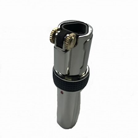 İsme Özel TURBO METAL 3'LÜ PÜRMÜZ ALEVLİ ÇAKMAK