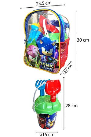 Kova Set Sırt Çantalı 8 Parça Pj Masks Plaj Deniz Kum Kovası  Seti Pijamaskeliler Lisanslı Oyuncak